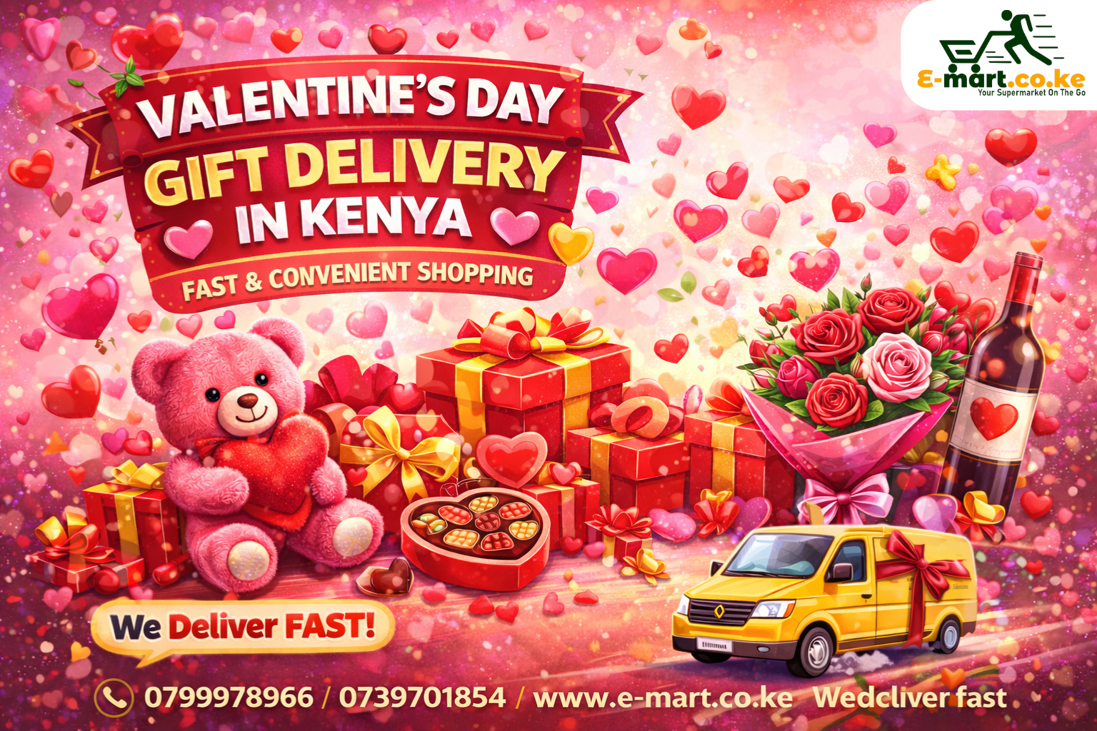 Valentine’s Day Gift Delivery in Kenya | Fast & Convenient Shopping with E-Mart